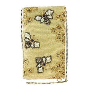 Mary Frances Oh Honey Beaded Crossbody Phone Bag.